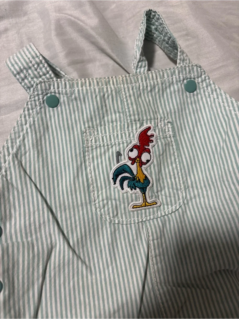Disney Moana Hei Hei chicken boys overalls Disneyworld Epcot shortalls
